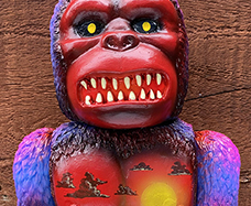 KONG Ape Frank Mysterio Sunset painted by Mark Nagata #A