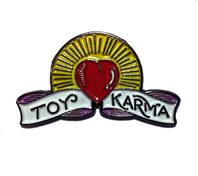 Toy Karma pin Max Toy x Doug Hardy