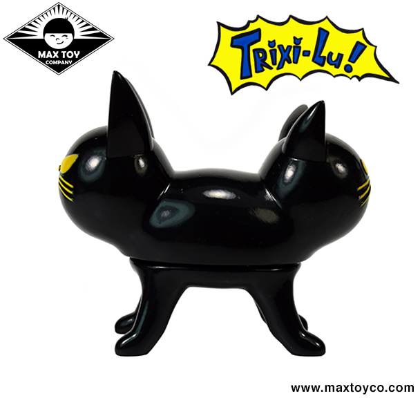 Trixi-Lu Cat soft vinyl figure Glossy Black Cat colorway