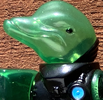 Galaxy Patrol Dolphin Clear Green version