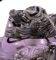 Kaiju Tank marbled lavender and black vinyl
