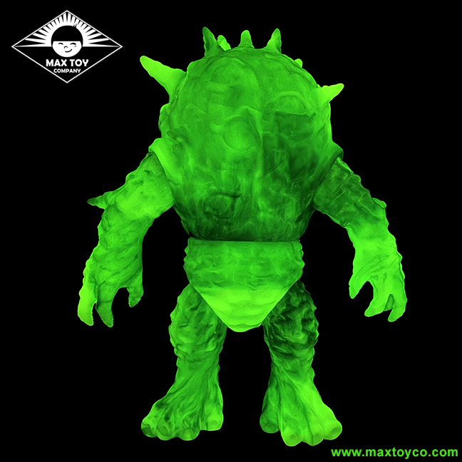 Kaiju Eyezon Franken Green with Glow in Dark sofubi