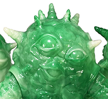 Kaiju Eyezon Franken Green with Glow in Dark sofubi