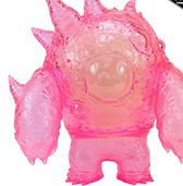 Shin Eyezon clear PINK with Glow Guts kaiju Sophie Campbell