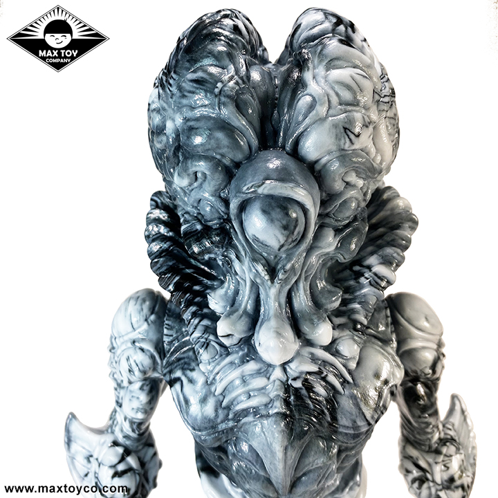 Alien Xam (2.0) Marbled Black and White Unique Paul Komoda sculpt