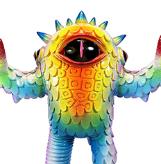 Kaiju Eyezon Erick Scarecrow x Max Toy designed printed...