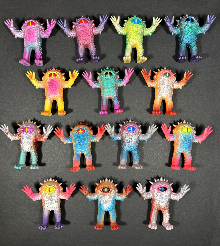 Mini Kaiju Eyezon Designed by Erick Scarecrow x Mark Nagata paints