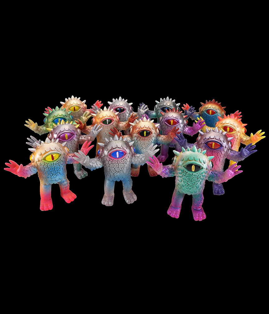 Mini Kaiju Eyezon Designed by Erick Scarecrow x Mark Nagata paints