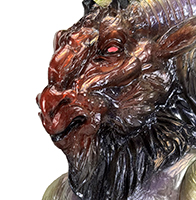 Baphomet by Zurdo Black head version Mark Nagata paints