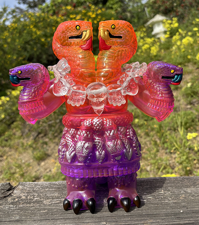 Tonantzin Coatlicue created by Xavi DMT ZR x Max Nagata paints Type Orange