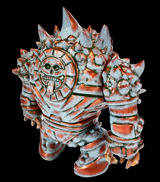 Aztec Kaiju Eyezon Artist James Osborne / Kaiju Legion paints Copper